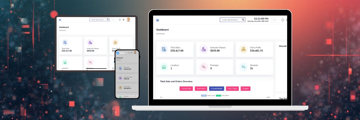 driving school ERP system