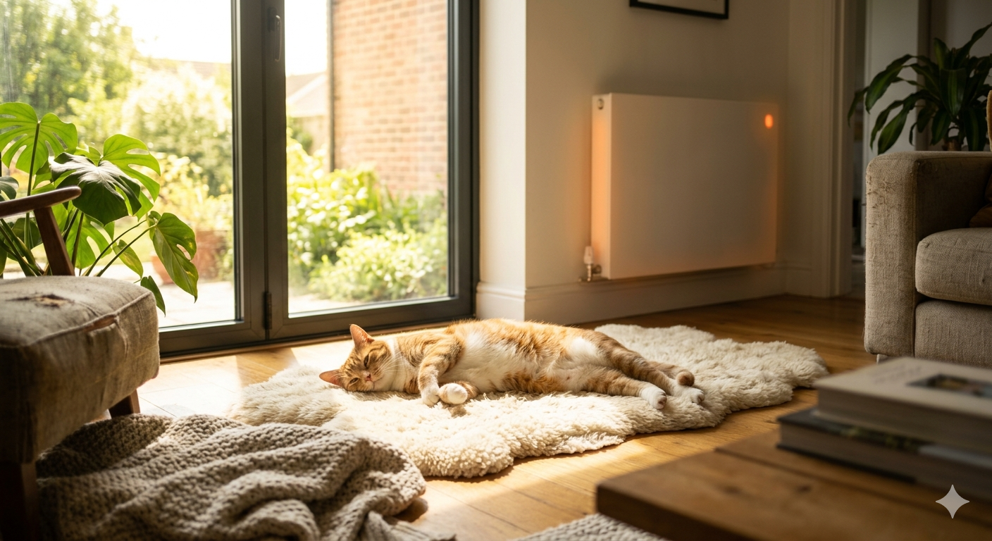 why do cats like heat