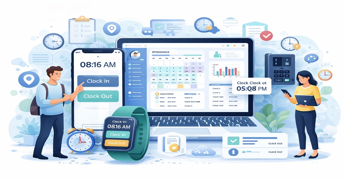 تطبيق الحضور والانصراف