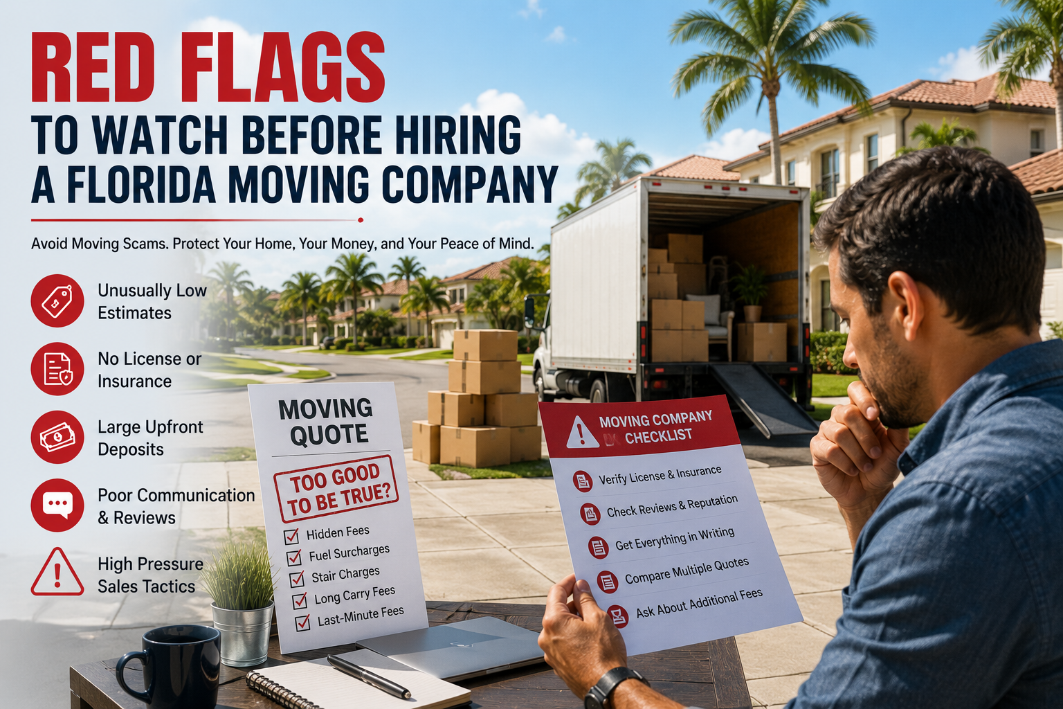 Red Flags to Watch Before Hiring a Florida Moving Company