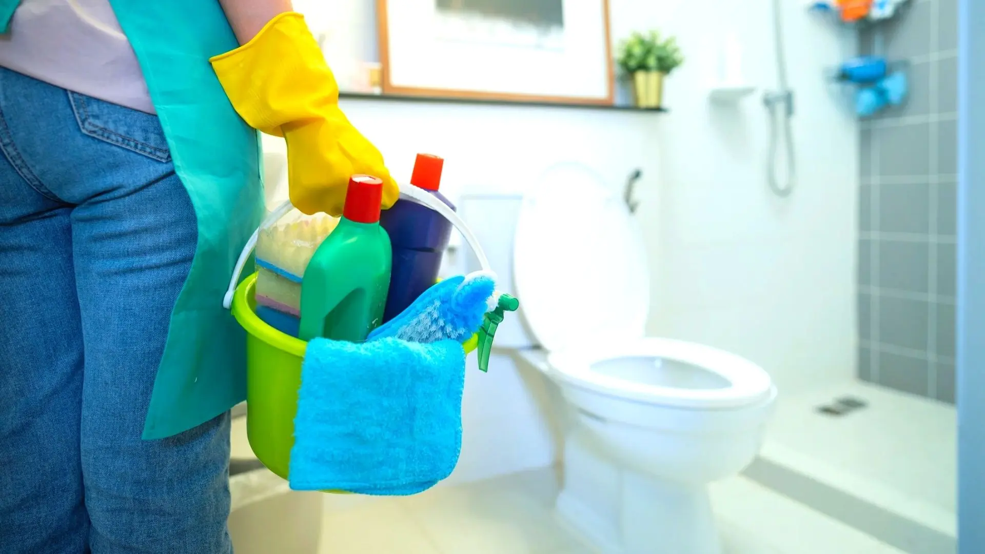 bathroom cleaning