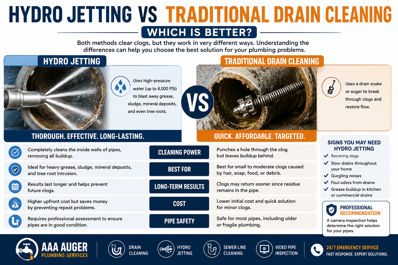 Drain Cleaning Services