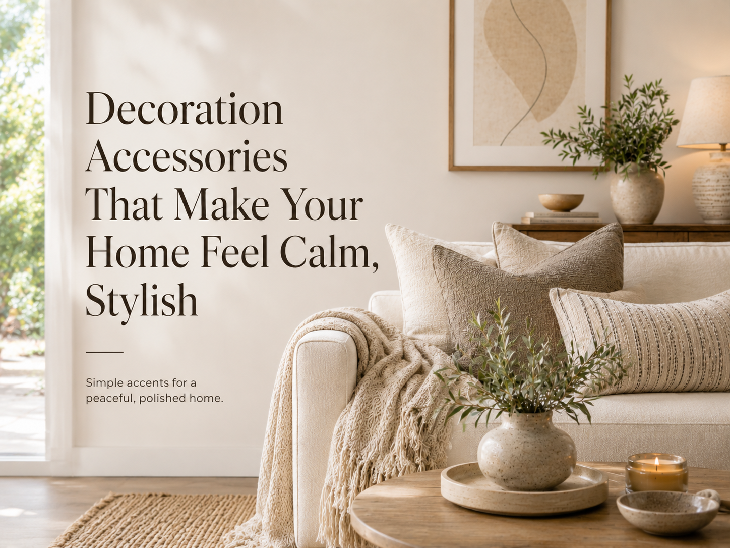 Decoration Accessories That Make Your Home Feel Calm, Stylish